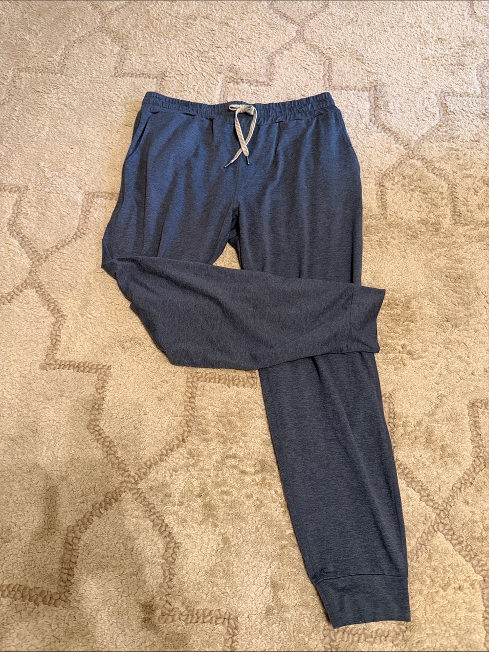 Vuori Navy Blue Jogger Sweatpants with Drawstring